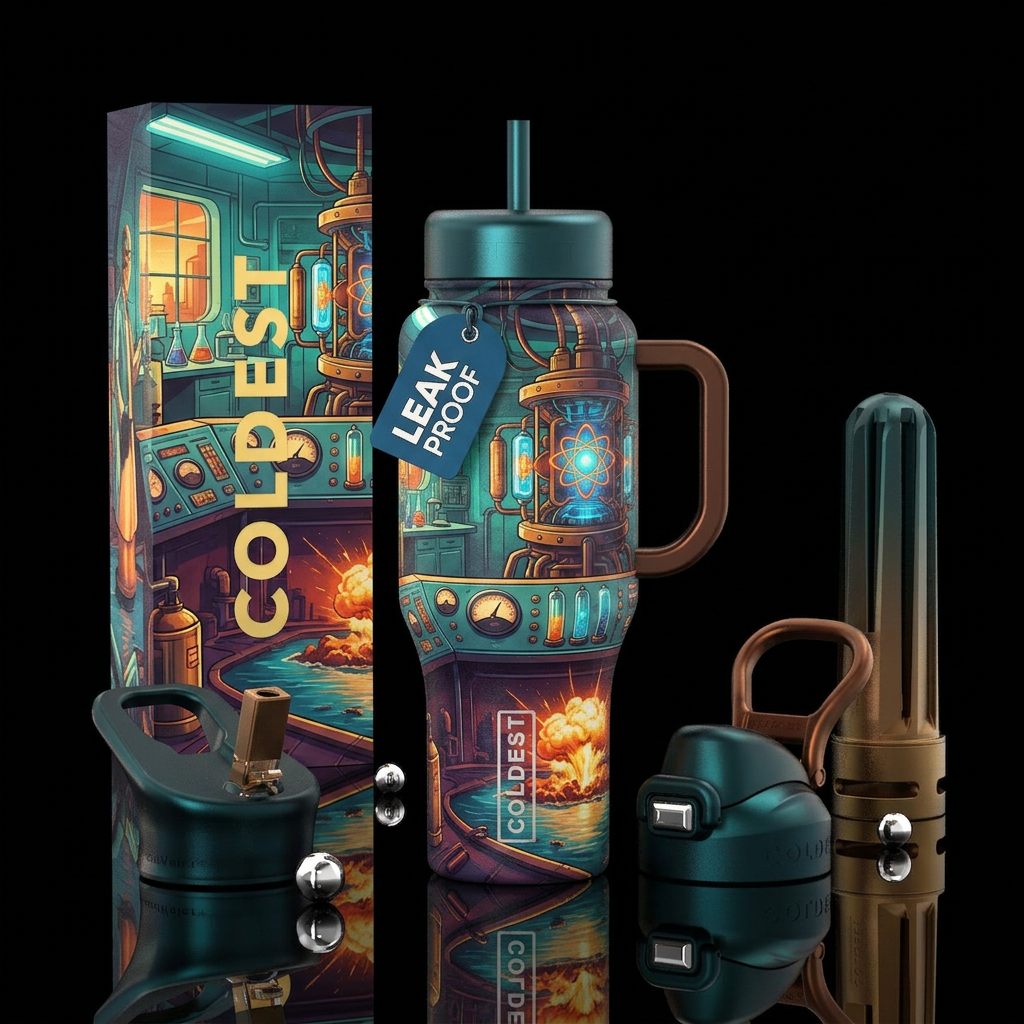 Art water bottle design