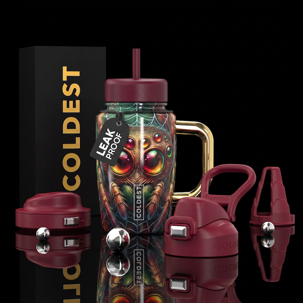 Baby spider water bottle design