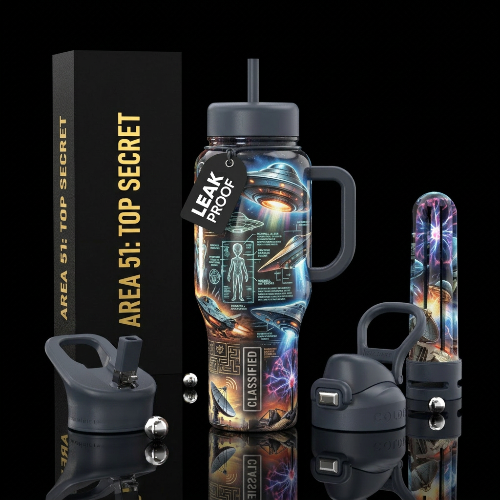 Area 51 water bottle design