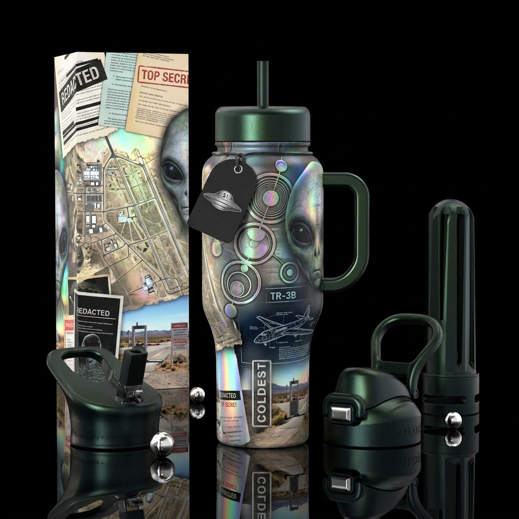 Area 51 water bottle design