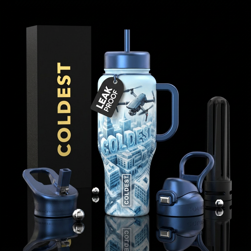The coldest drone water bottle design