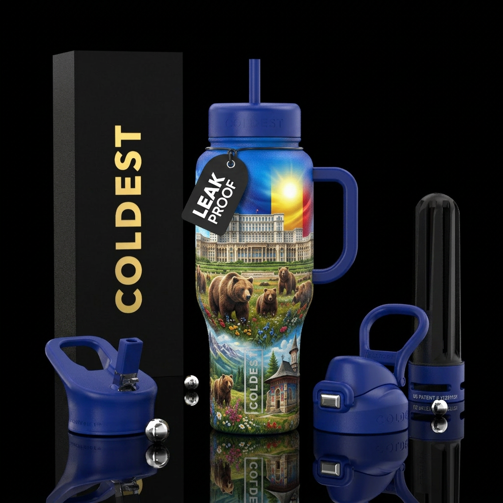 Romania 🇷🇴 water bottle design