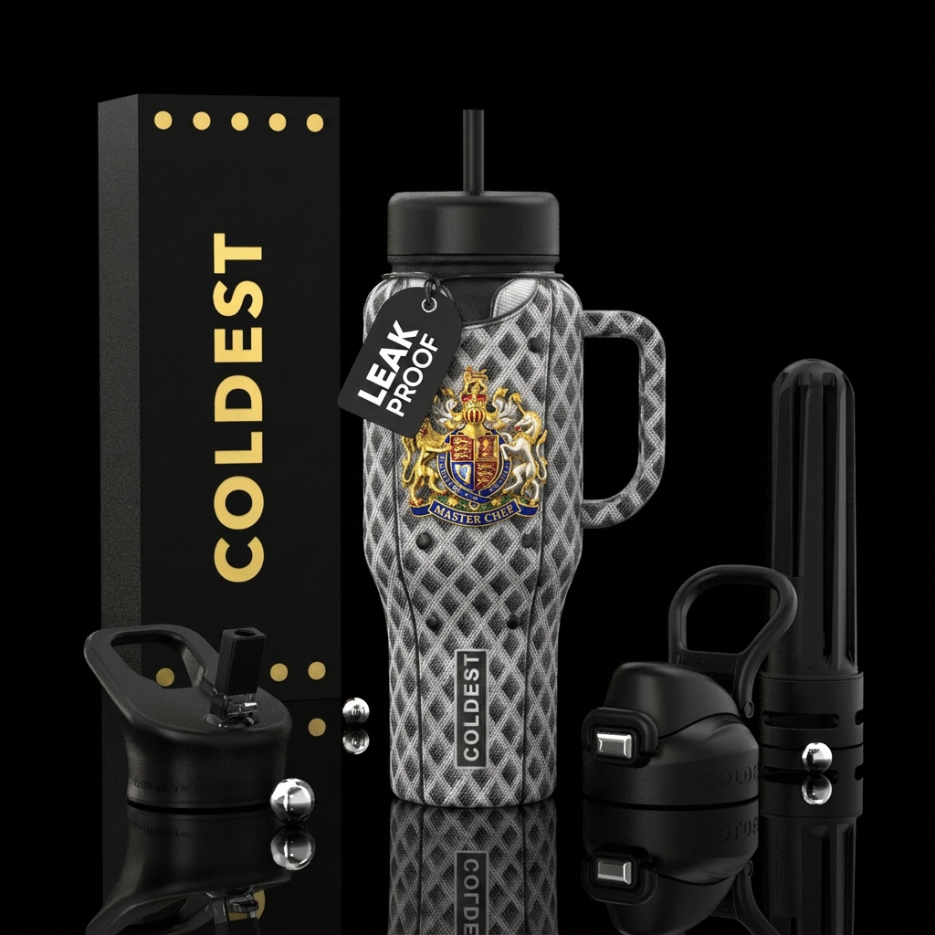Master chef jacket water bottle design