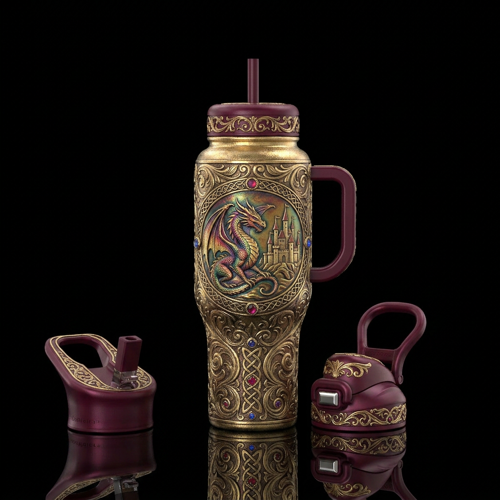 Art water bottle design