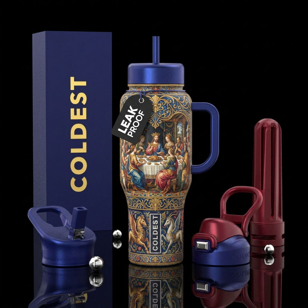 Art water bottle design