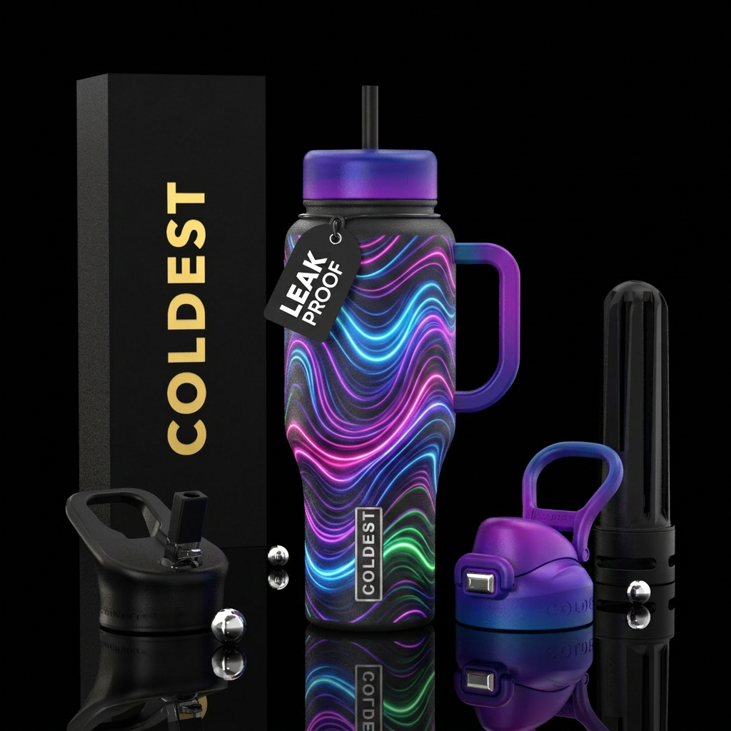 Art water bottle design
