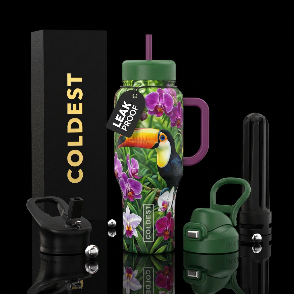 Toucan water bottle design