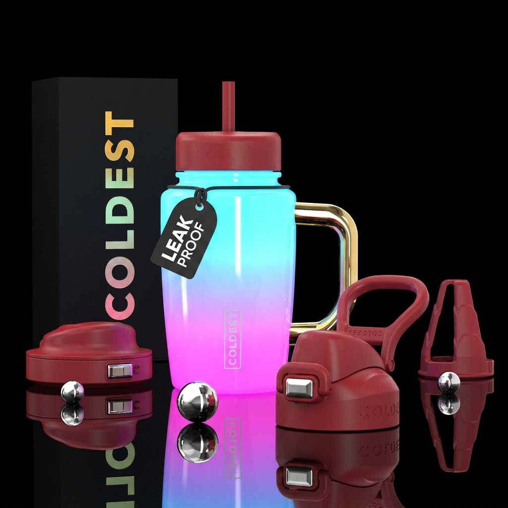 Cotton candy nova water bottle design