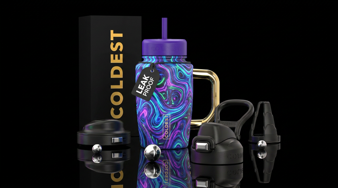 Art water bottle design