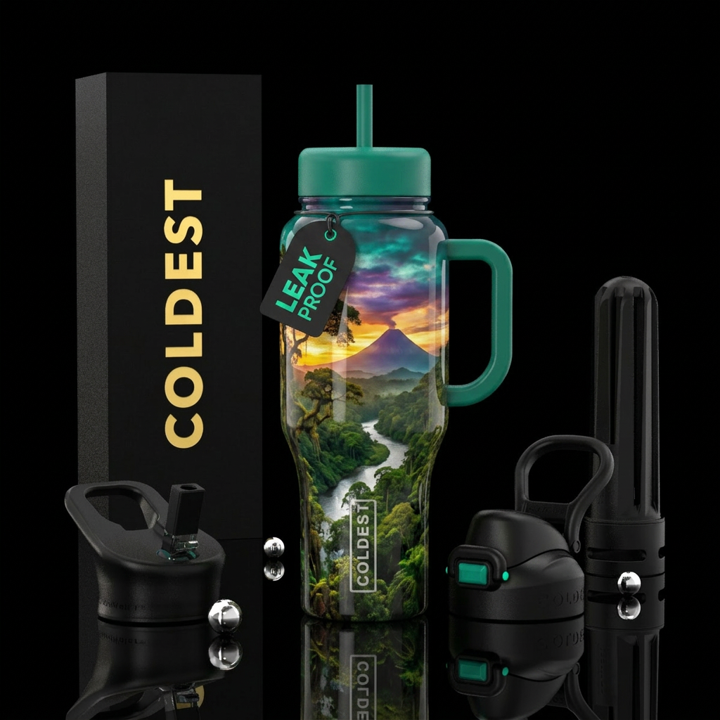 Art water bottle design