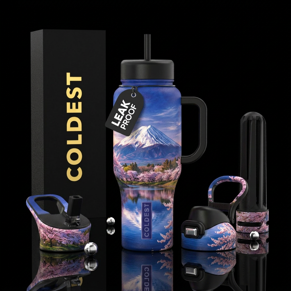 Art water bottle design