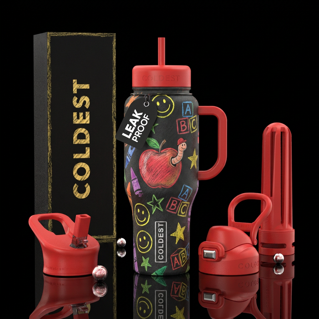Kids and teachers water bottle design