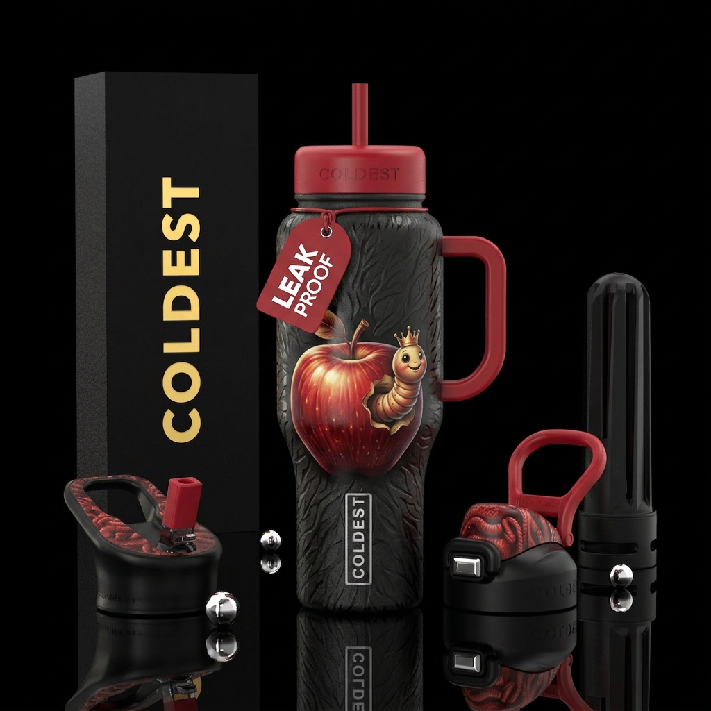 King worm water bottle design
