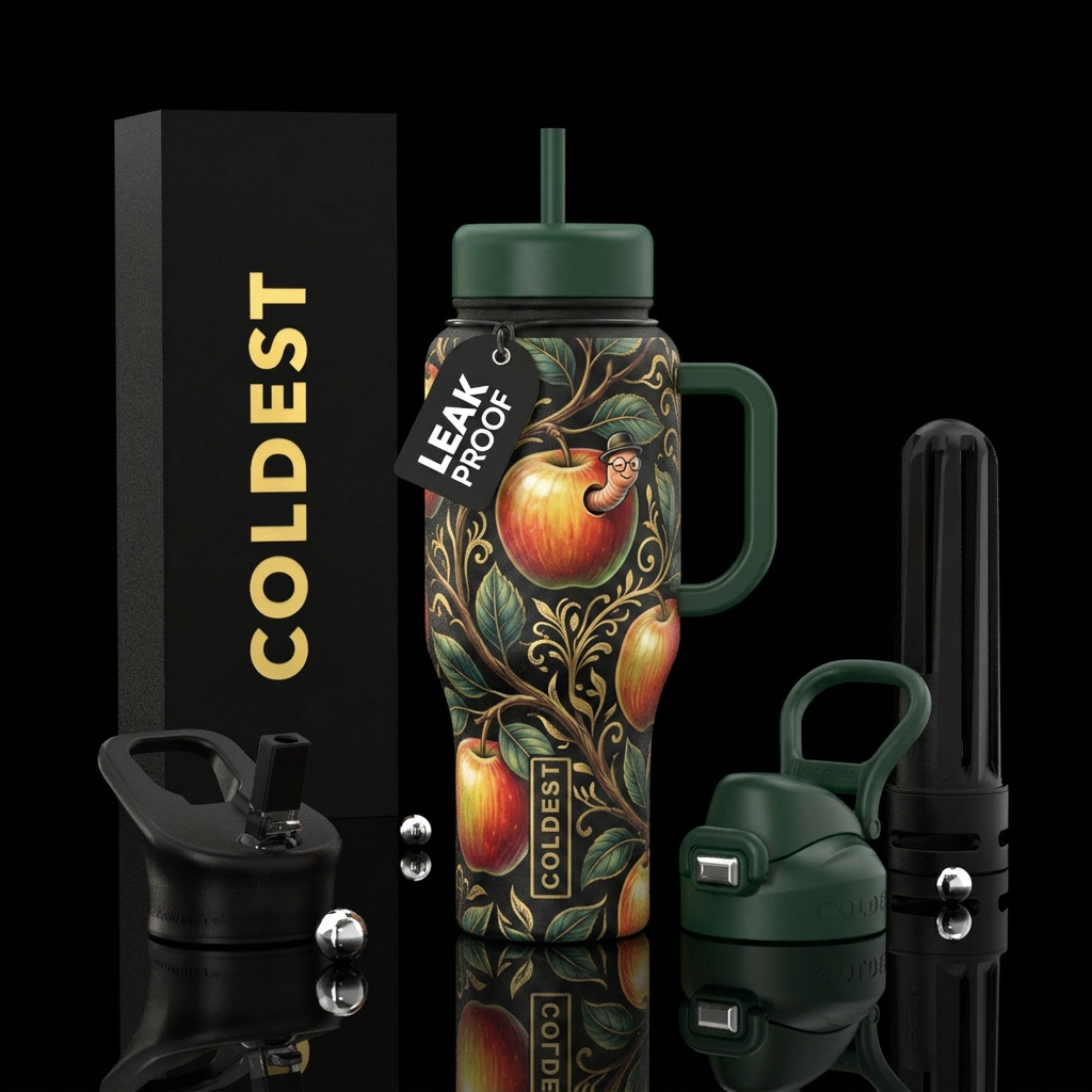 Worm water bottle design