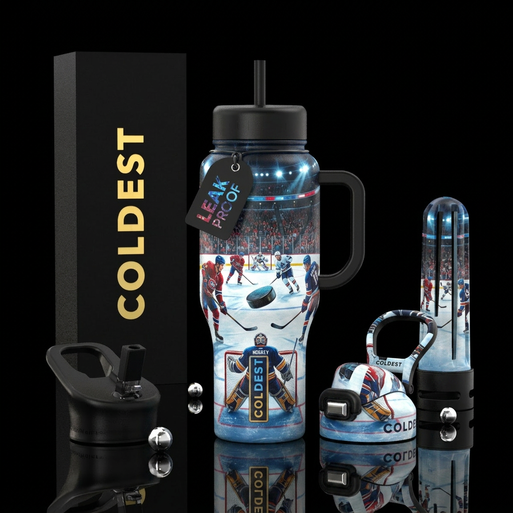 Hockey 🏒 water bottle design