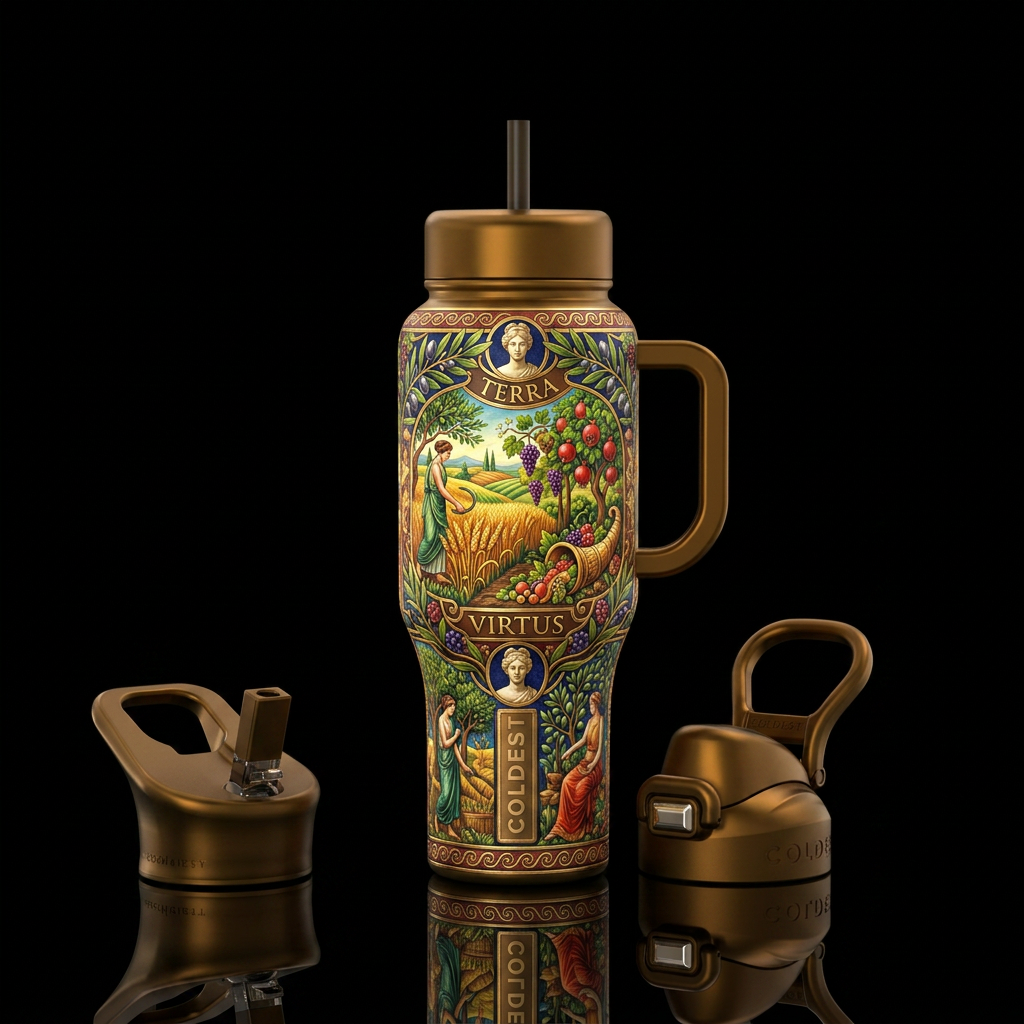 Art water bottle design