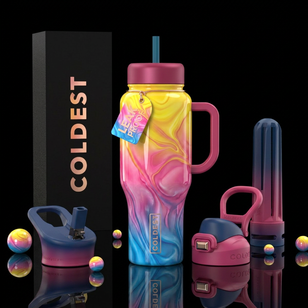 Art water bottle design