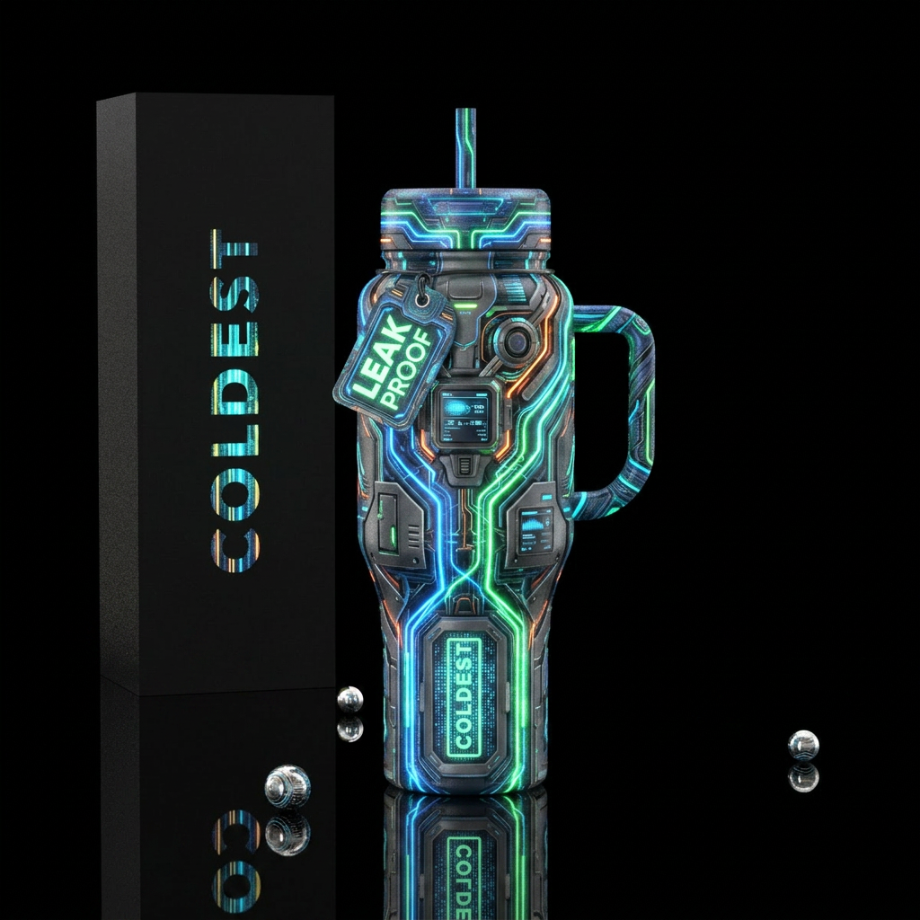 cyborg water bottle design