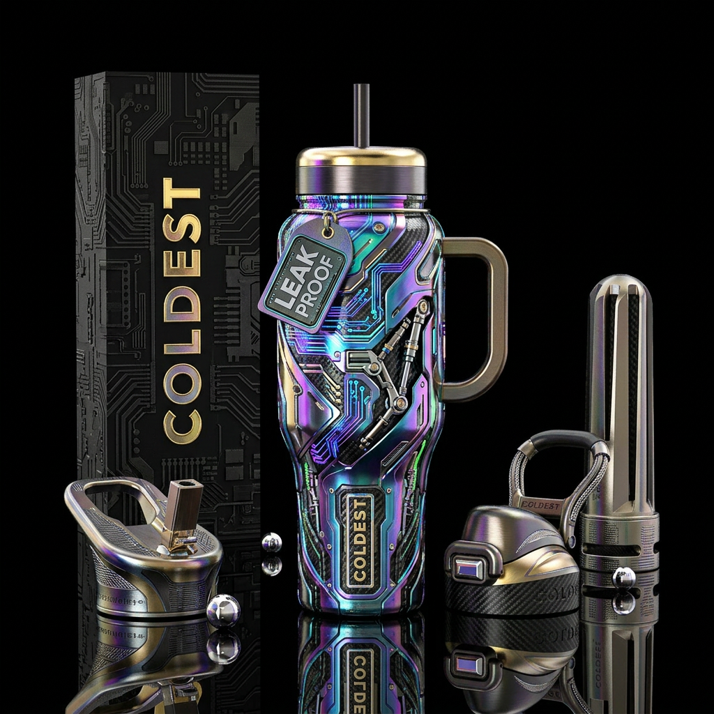 Cyborg water bottle design