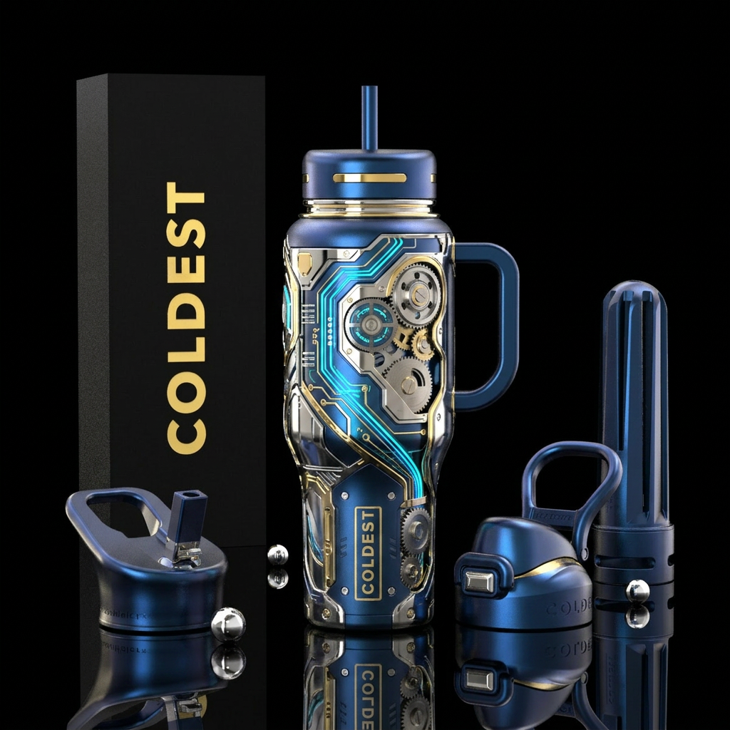 Inside a computer water bottle design