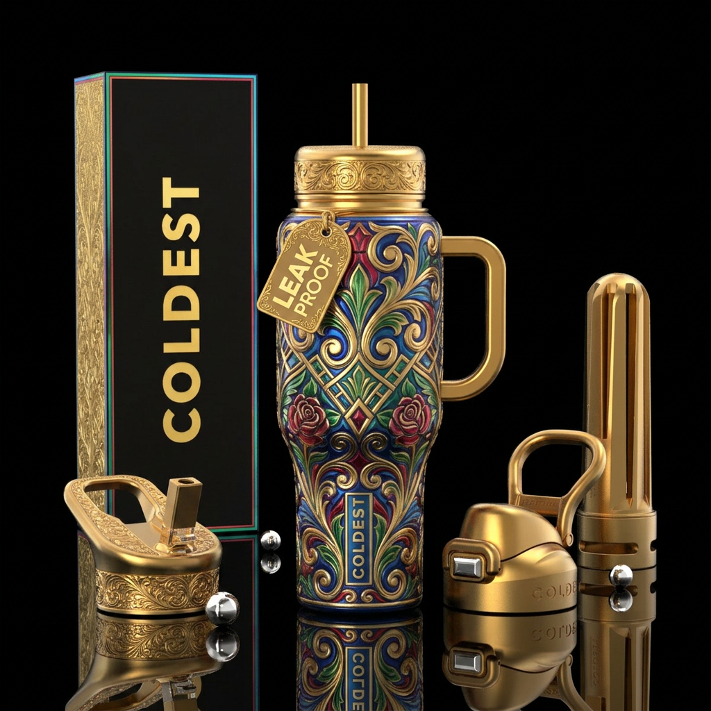 Art water bottle design