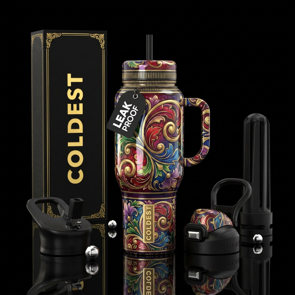 Art water bottle design