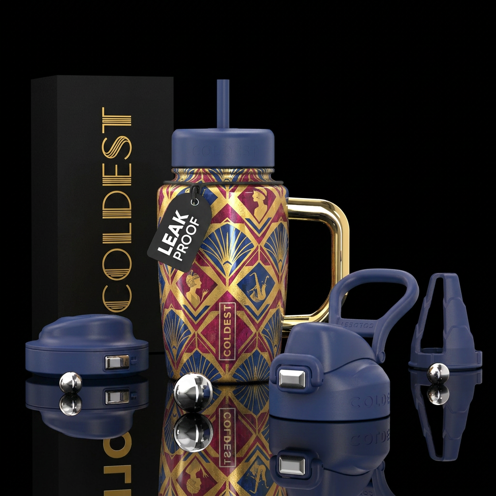 Art water bottle design