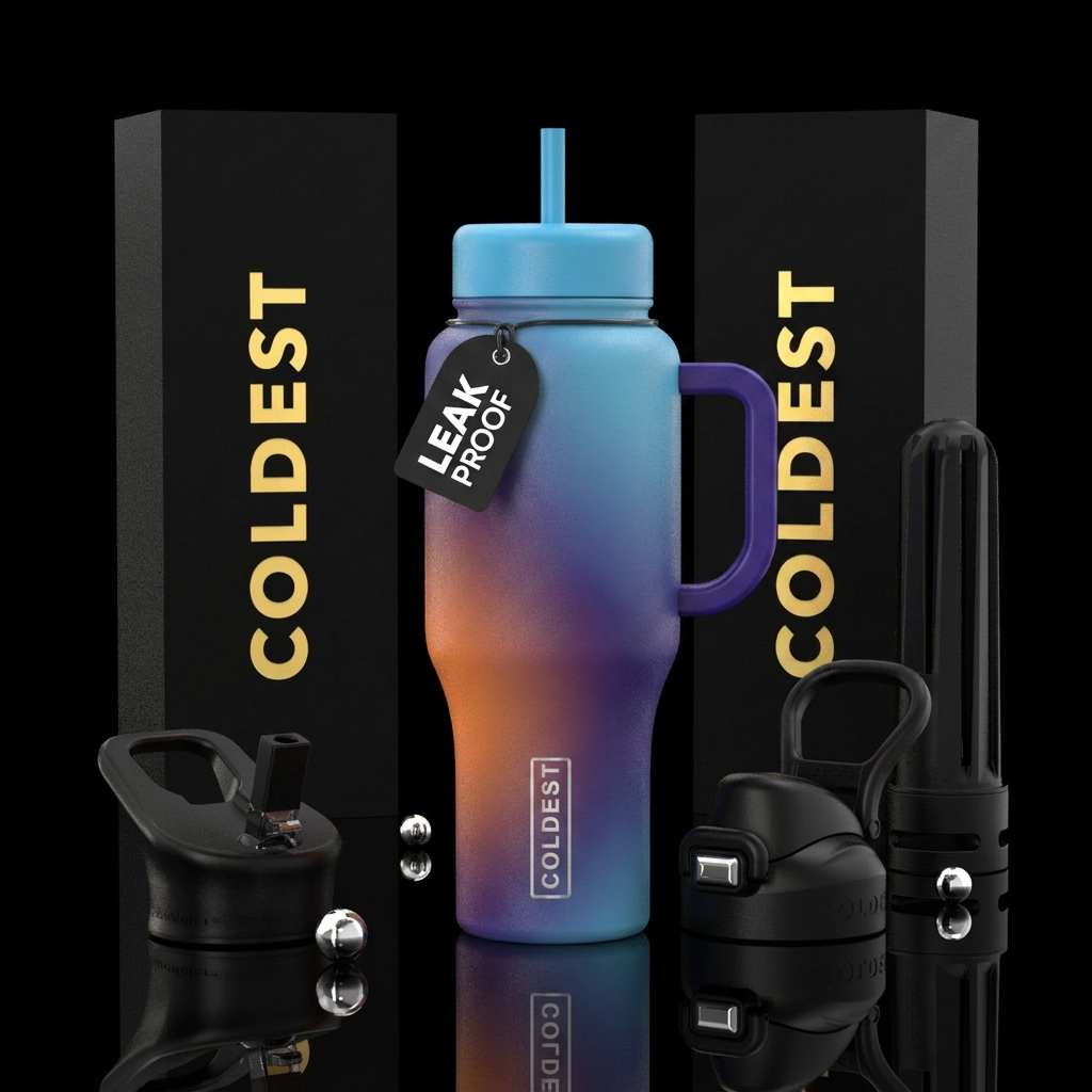 Art water bottle design
