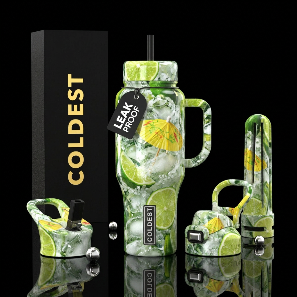 Margarita water bottle design