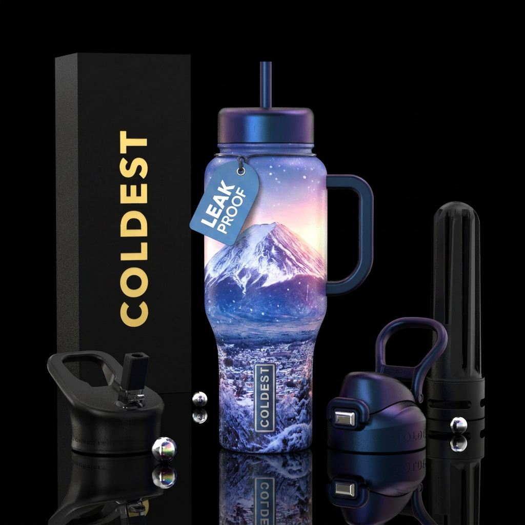 Mount Fuji, 3 water bottle design