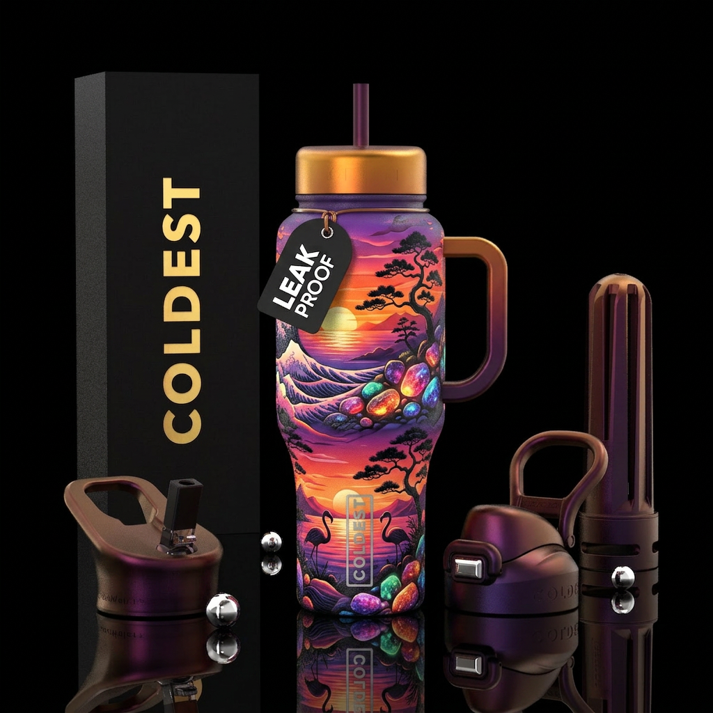 Art water bottle design