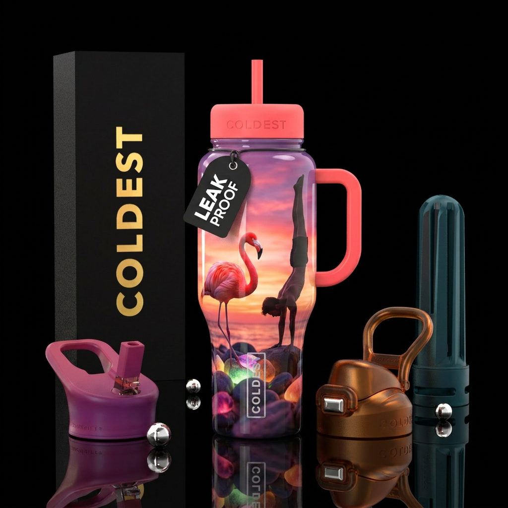 Art water bottle design