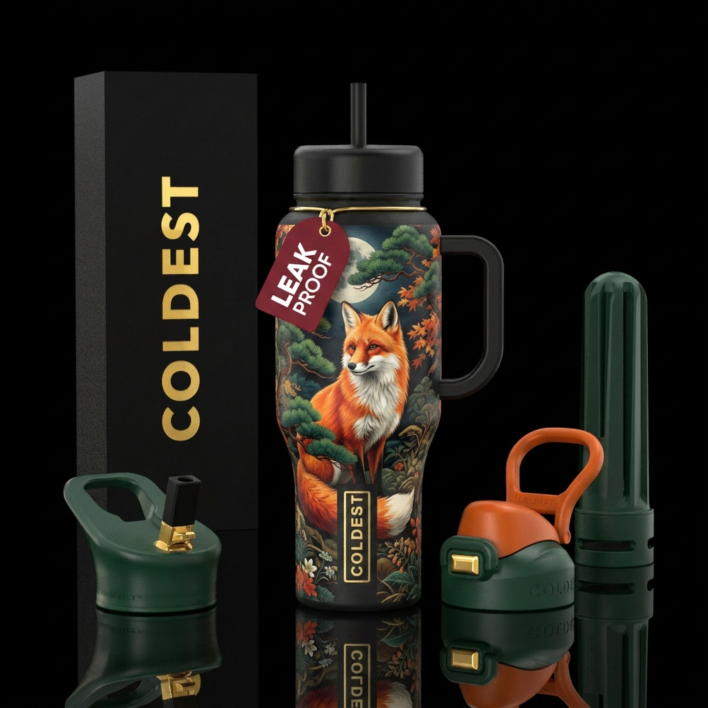 Fox 🦊 water bottle design