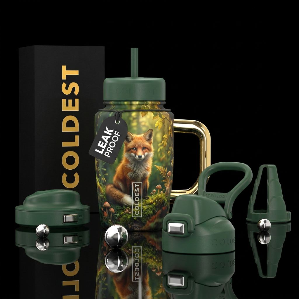Fox water bottle design