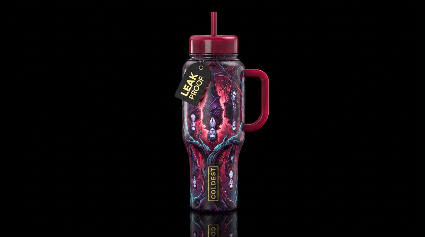 Vampire 🧛 water bottle design