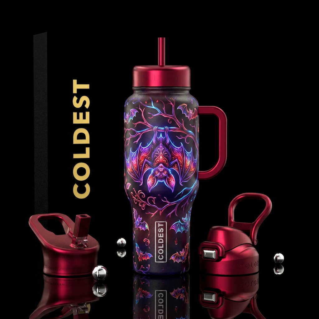 Vampire water bottle design
