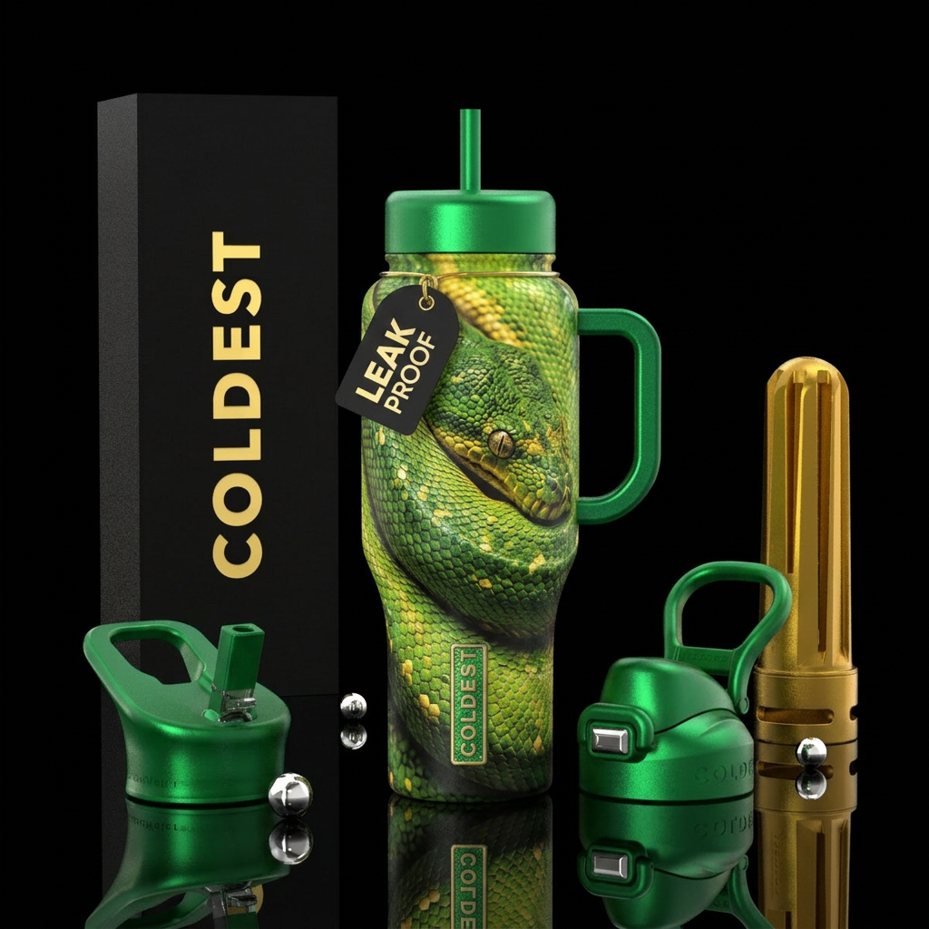 Snake 🐍 water bottle design