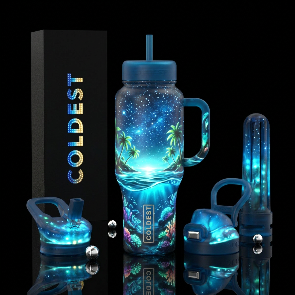 Ocean water bottle design