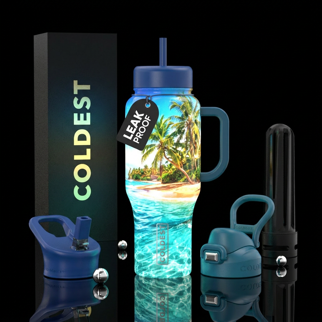 Paradise water bottle design