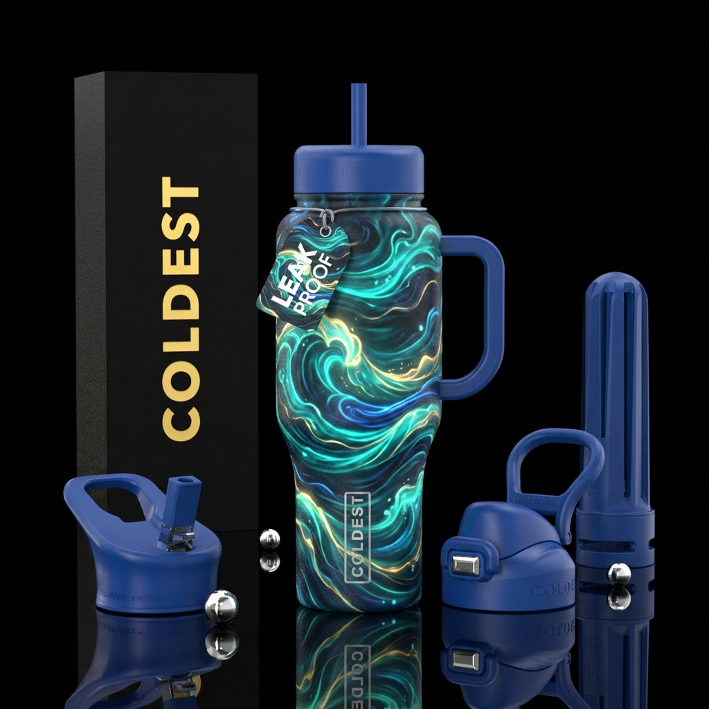 Art water bottle design