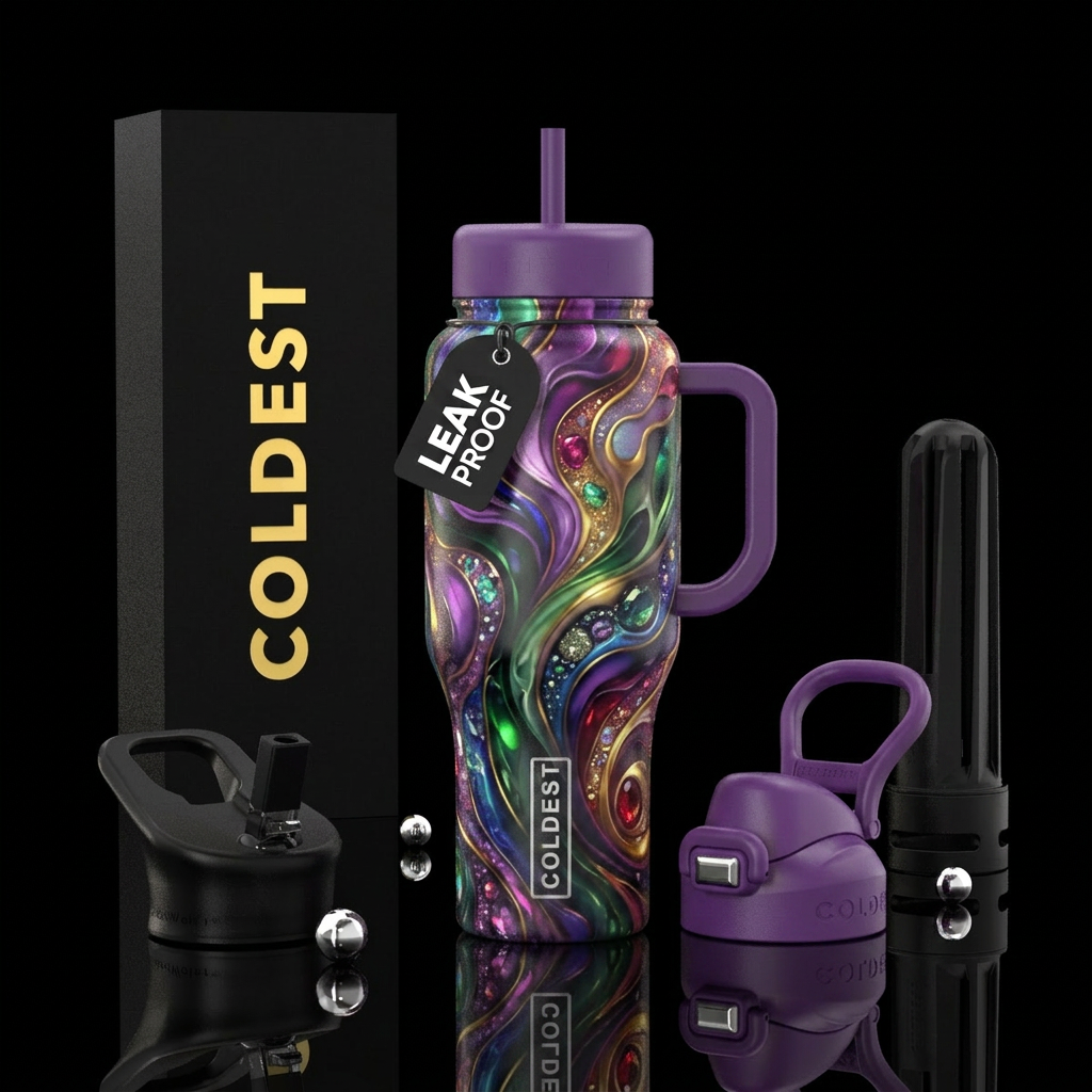 Art water bottle design