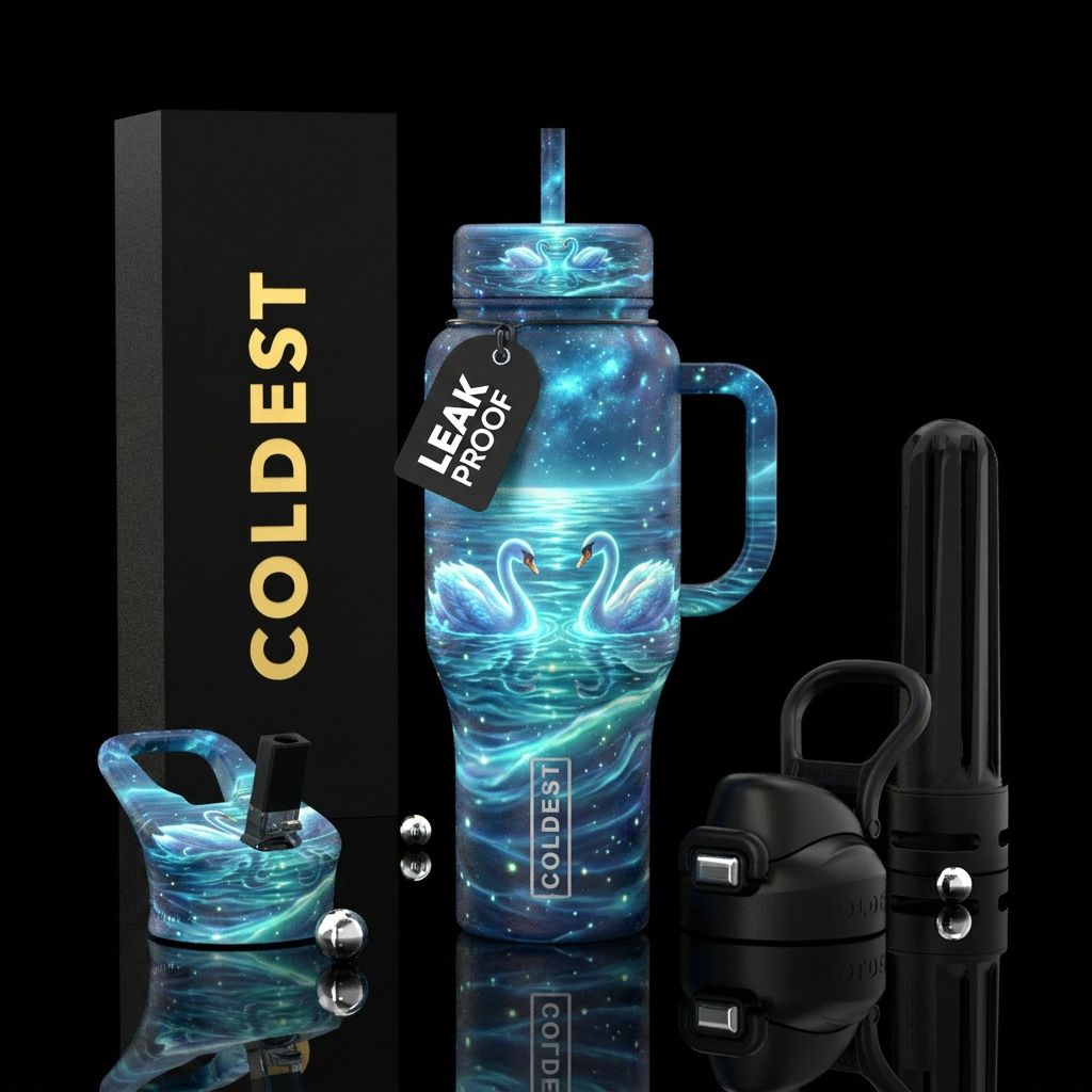 Swans 🦢 water bottle design
