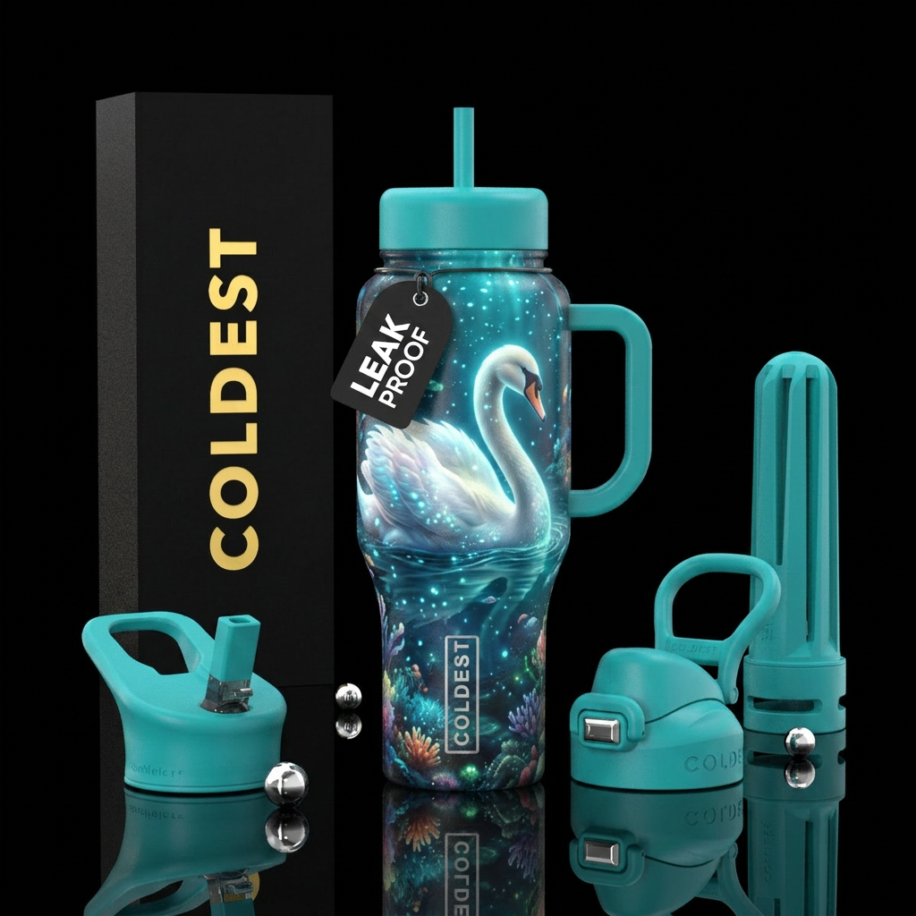 Swan water bottle design