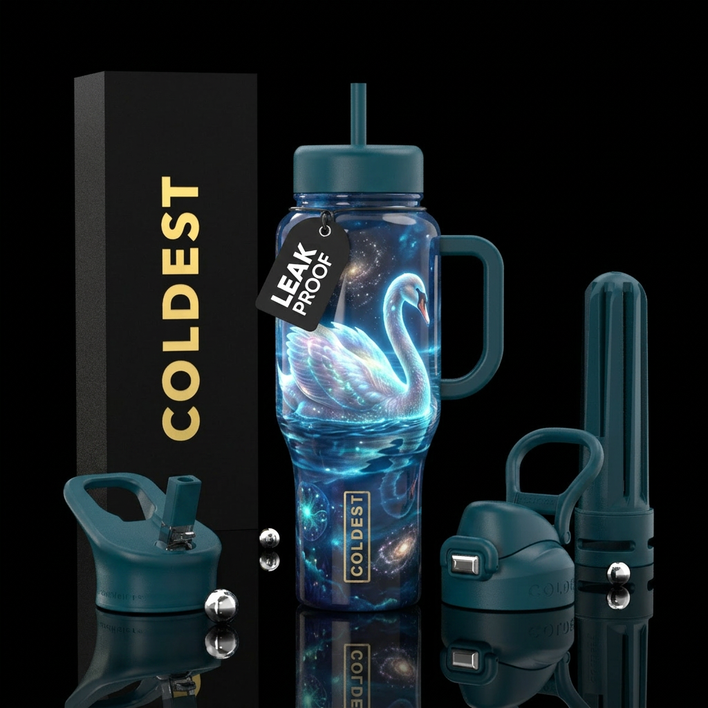 Swan water bottle design