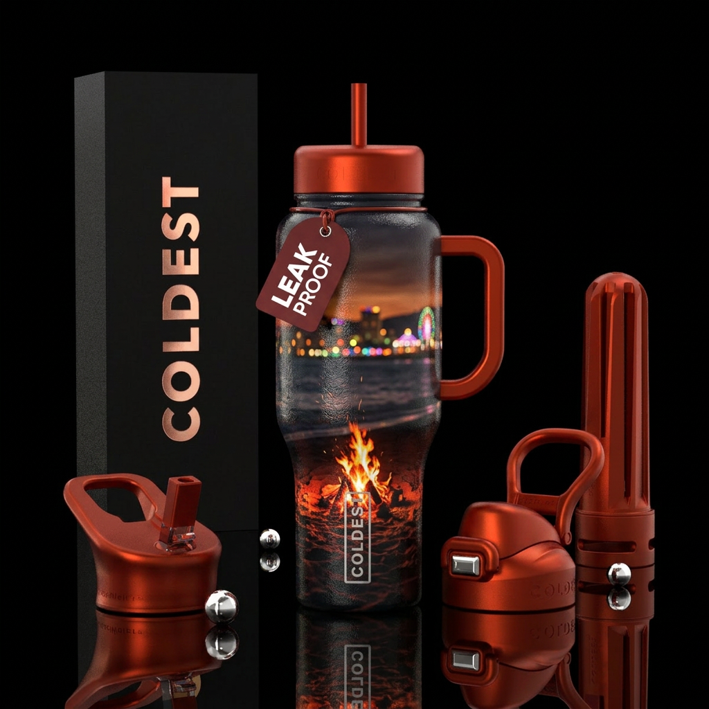 Summer nights water bottle design