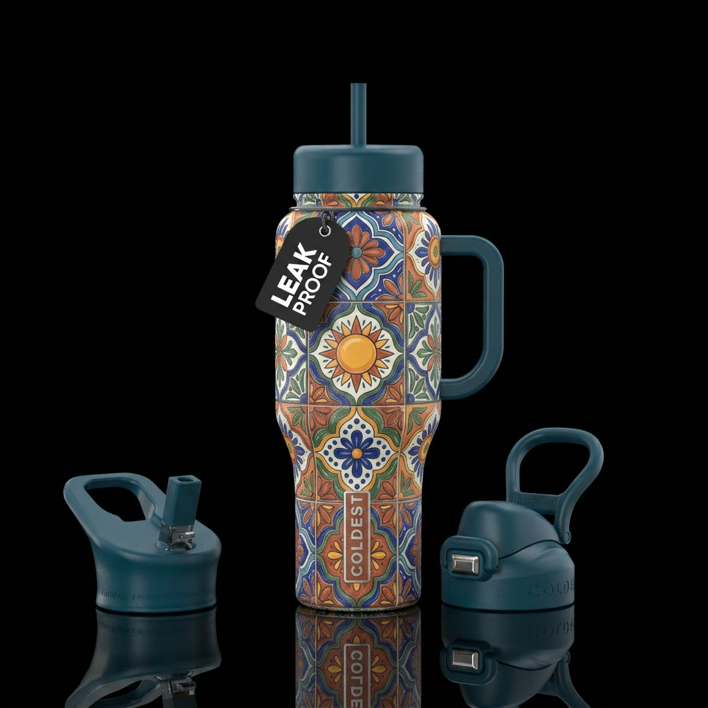 Tile water bottle design