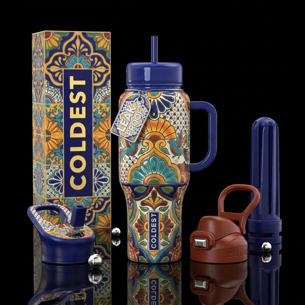 Tile water bottle design