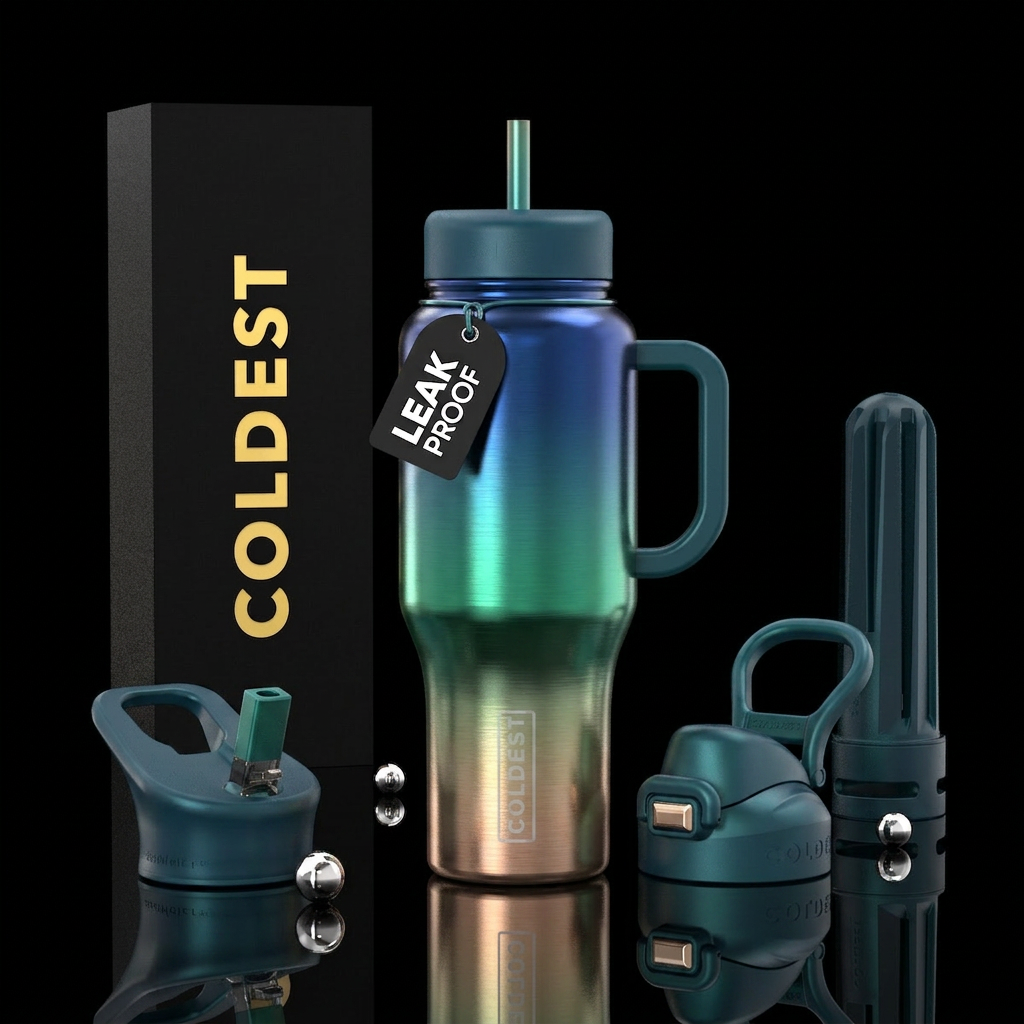 Ombré water bottle design