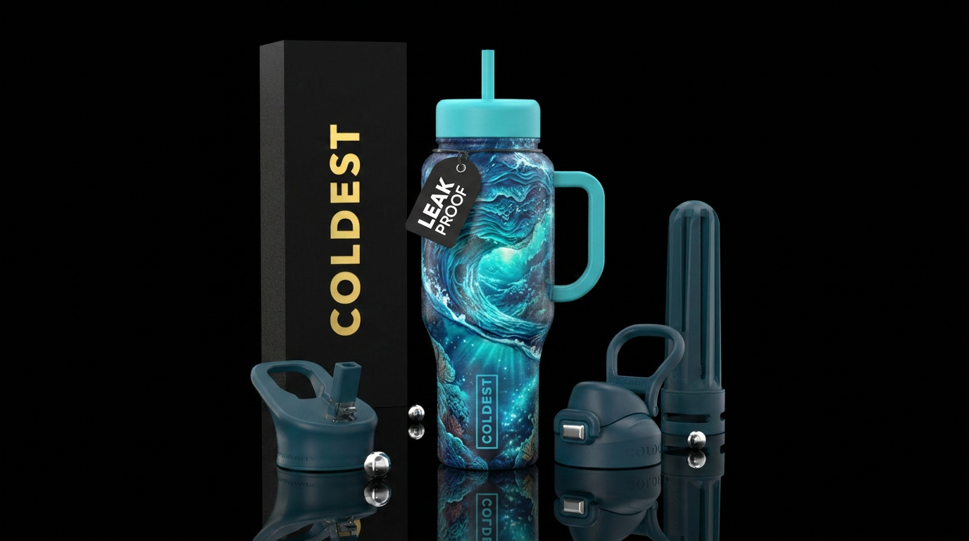 Ocean water bottle design