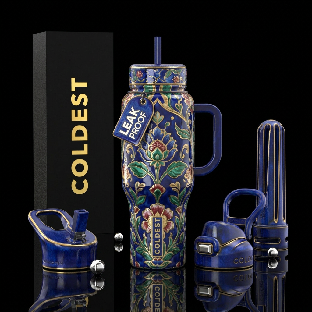 Art water bottle design